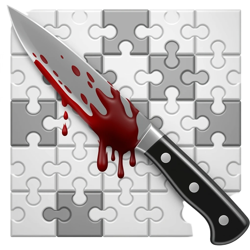 crossword puzzle knife blood emoji