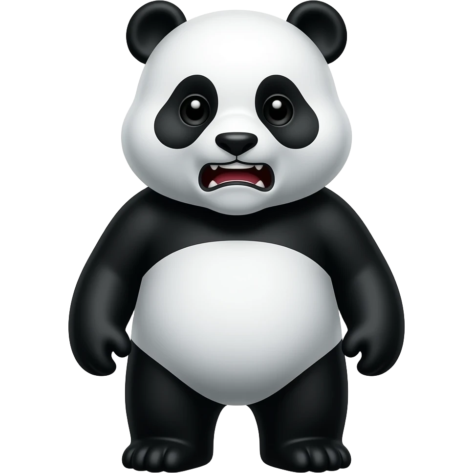 Panda scary corrupted emoji