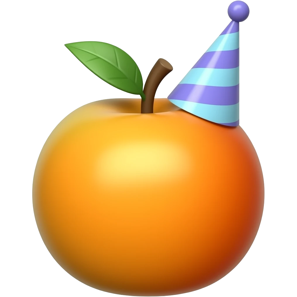 fruit wear celebration hat emoji