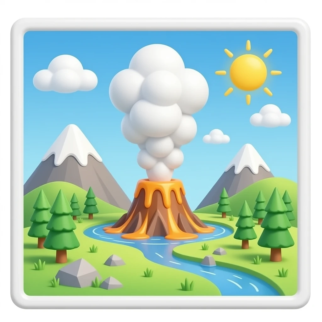 geyser 3D emoji