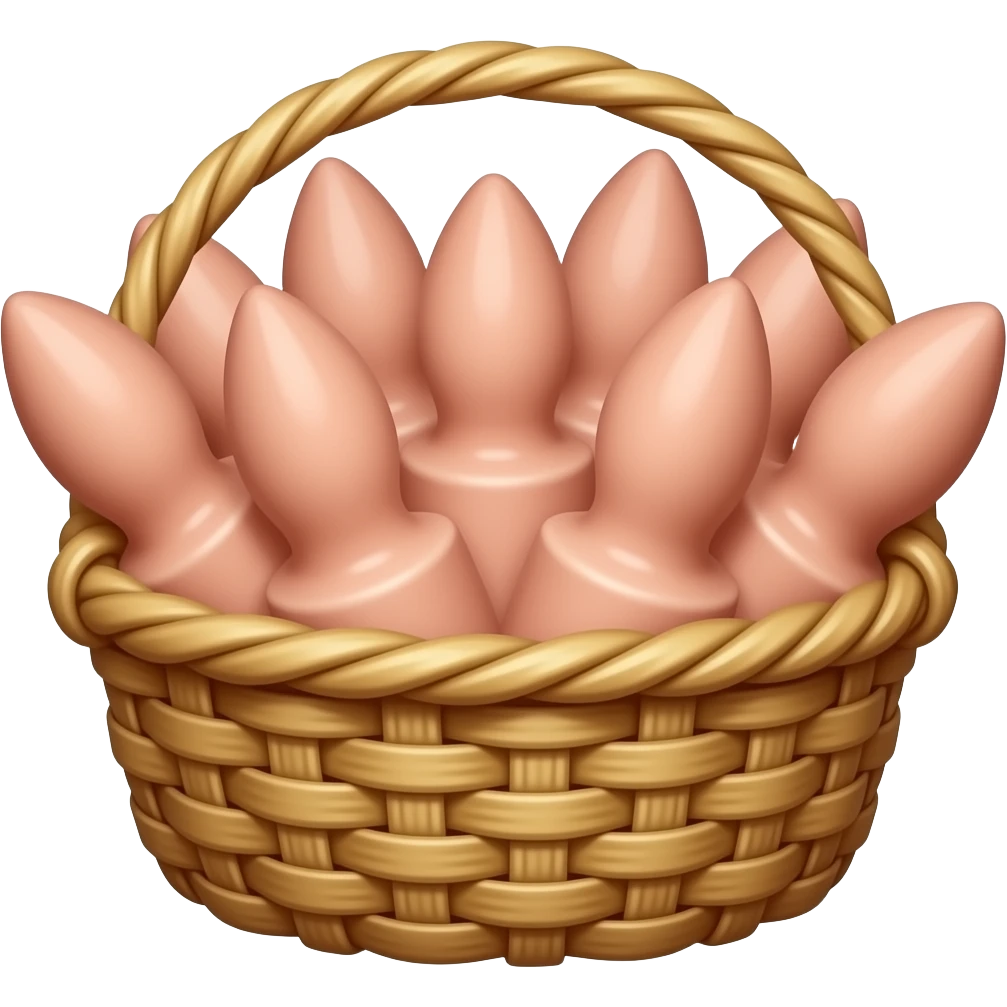 a basket full of dildos emoji