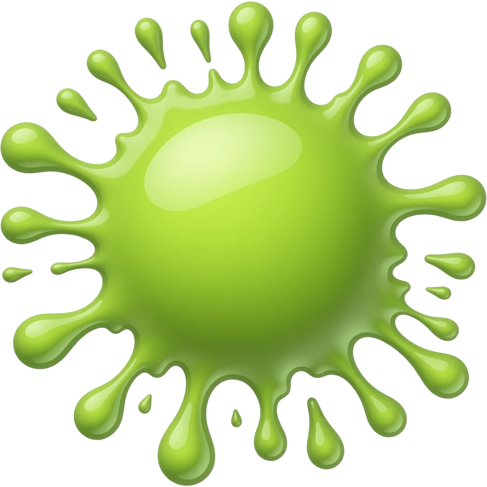 Splatter of slime emoji