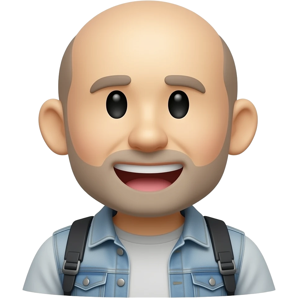 A Stickman that look like a real emoji emoji