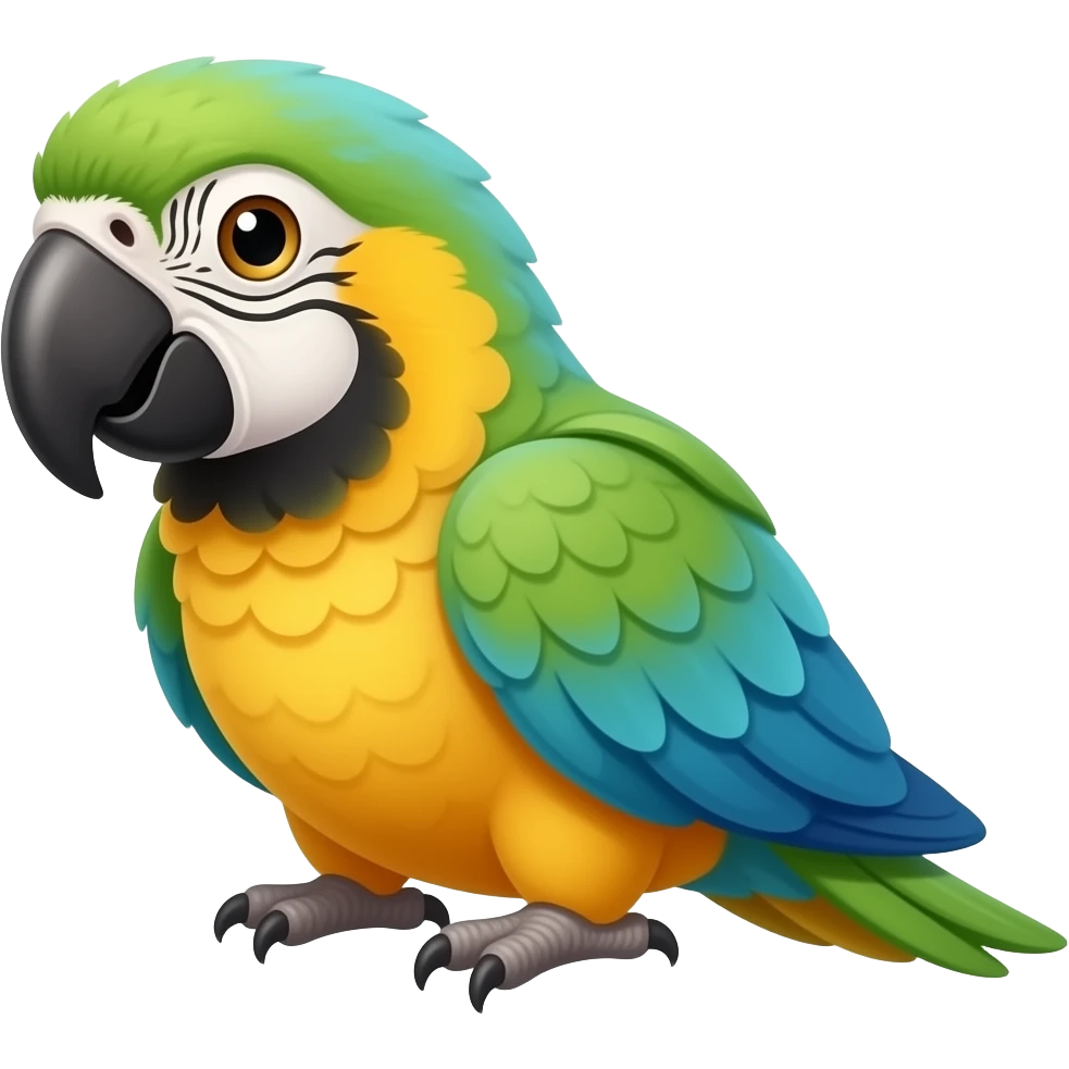 stuffed parrot emoji