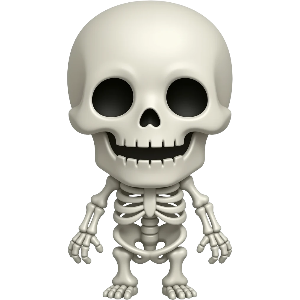 Minecraft skeleyton baby make it cute dont make it ai emoji