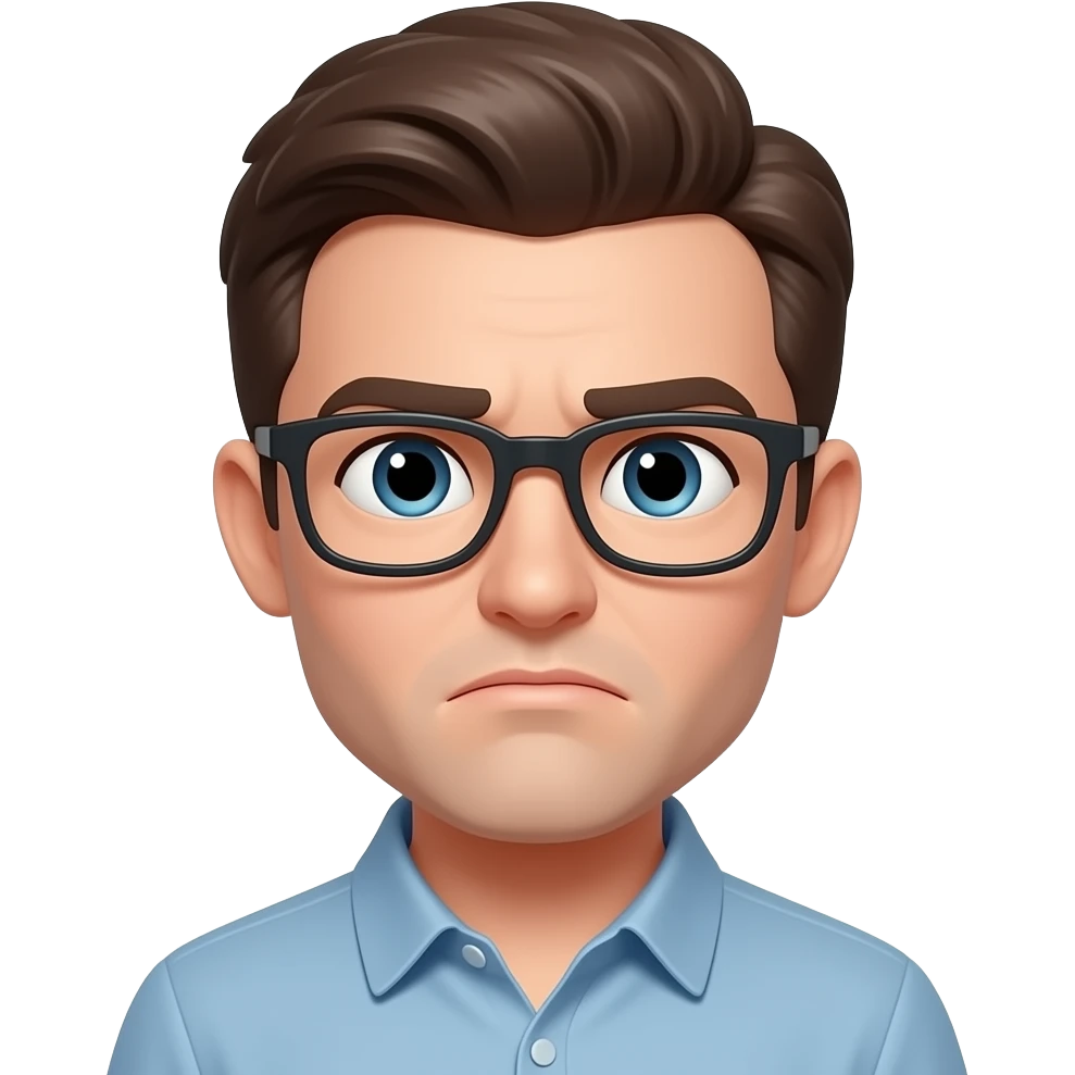 emoji tradicional com cara de duvida emoji