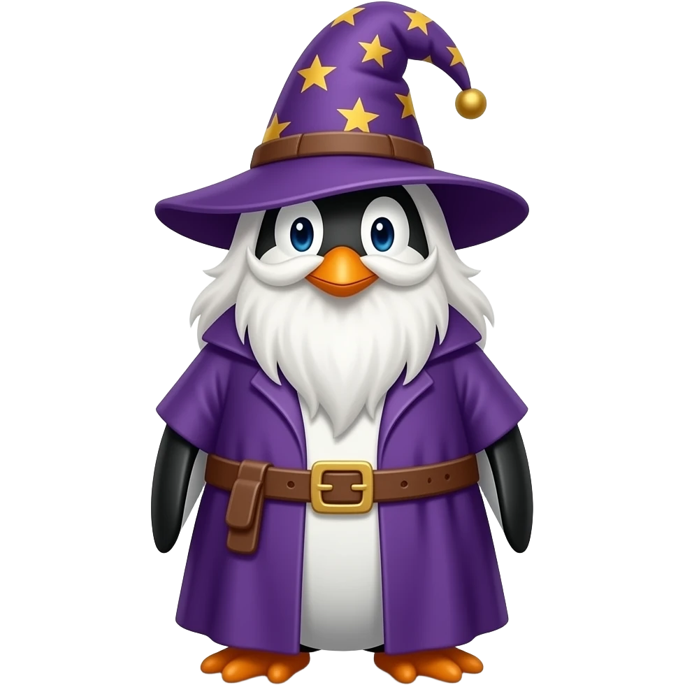 Penguin Wizard emoji