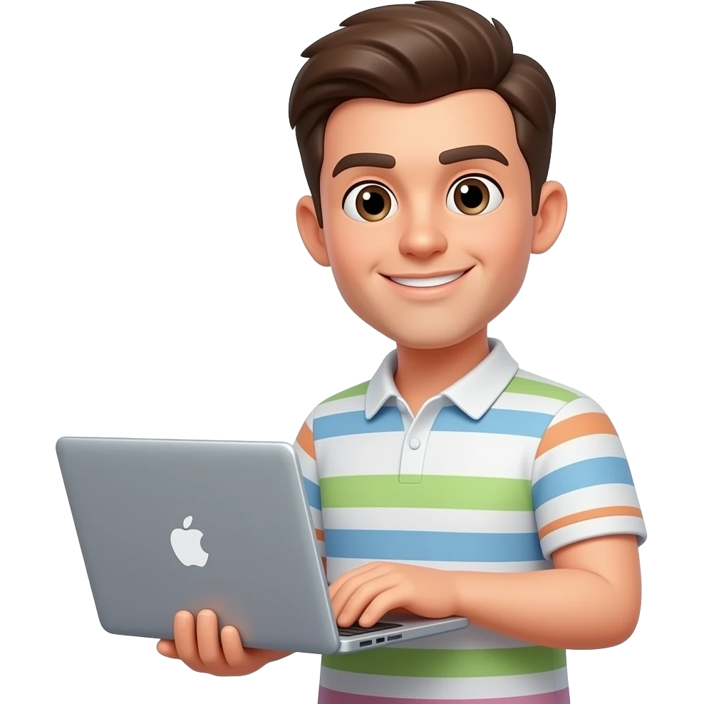 emoji holding a laptop emoji