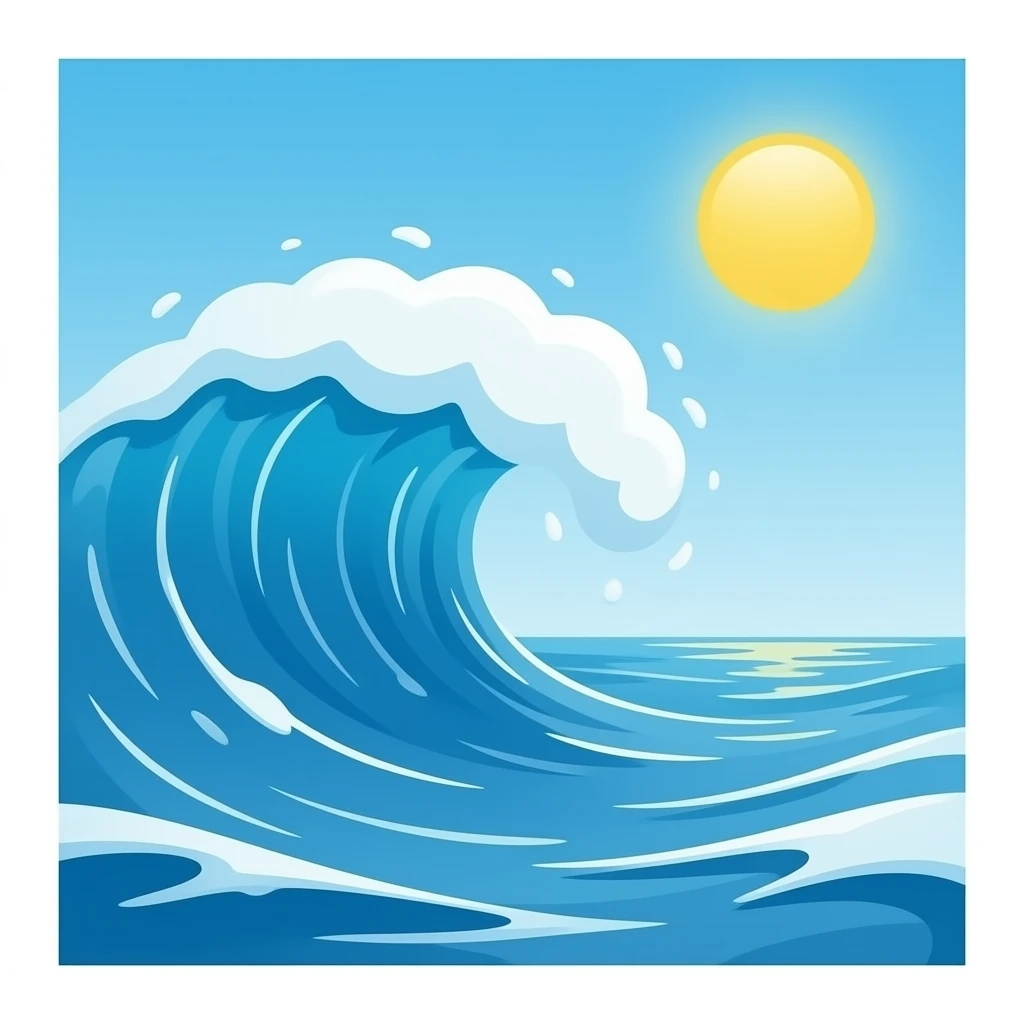 ocean waves emoji