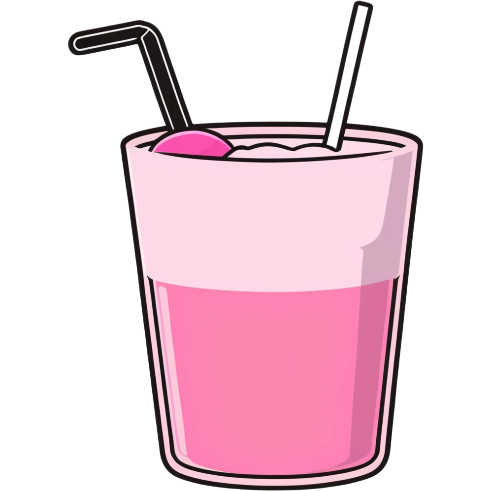 Pink drink emoji