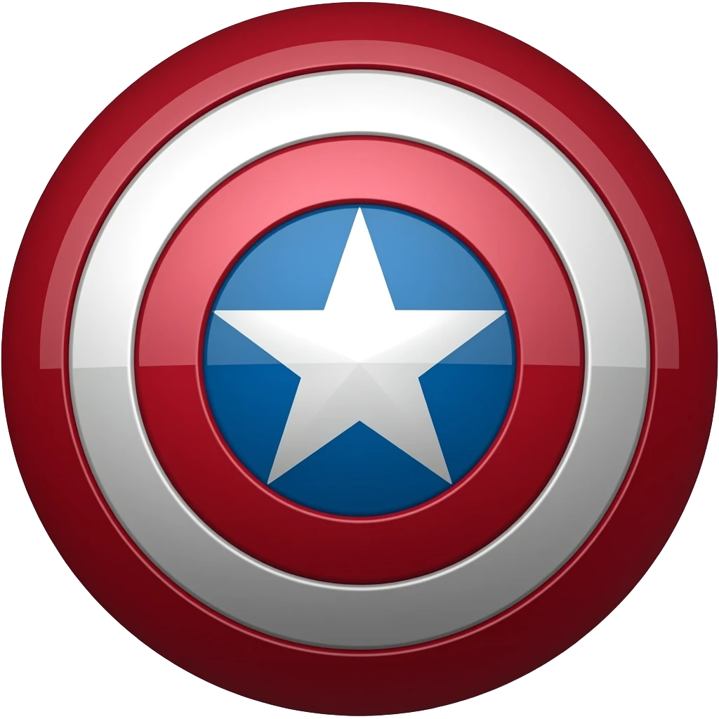 Captain america shield emoji