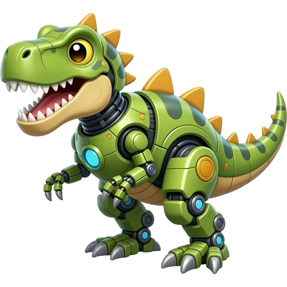 I want a rawr dino mixed with a robot :dino8e: emoji