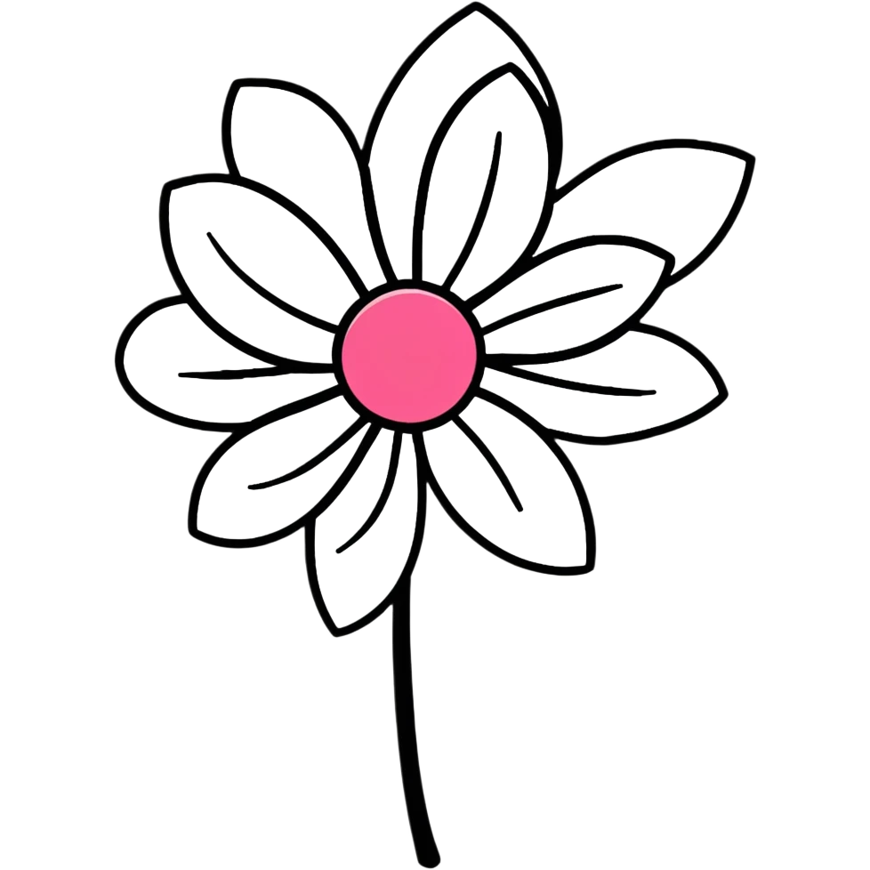 a vibrant, colorful flower emoji
