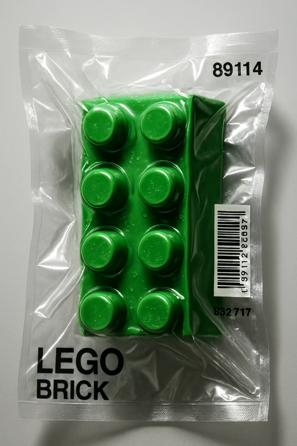 A green lego brick emoji