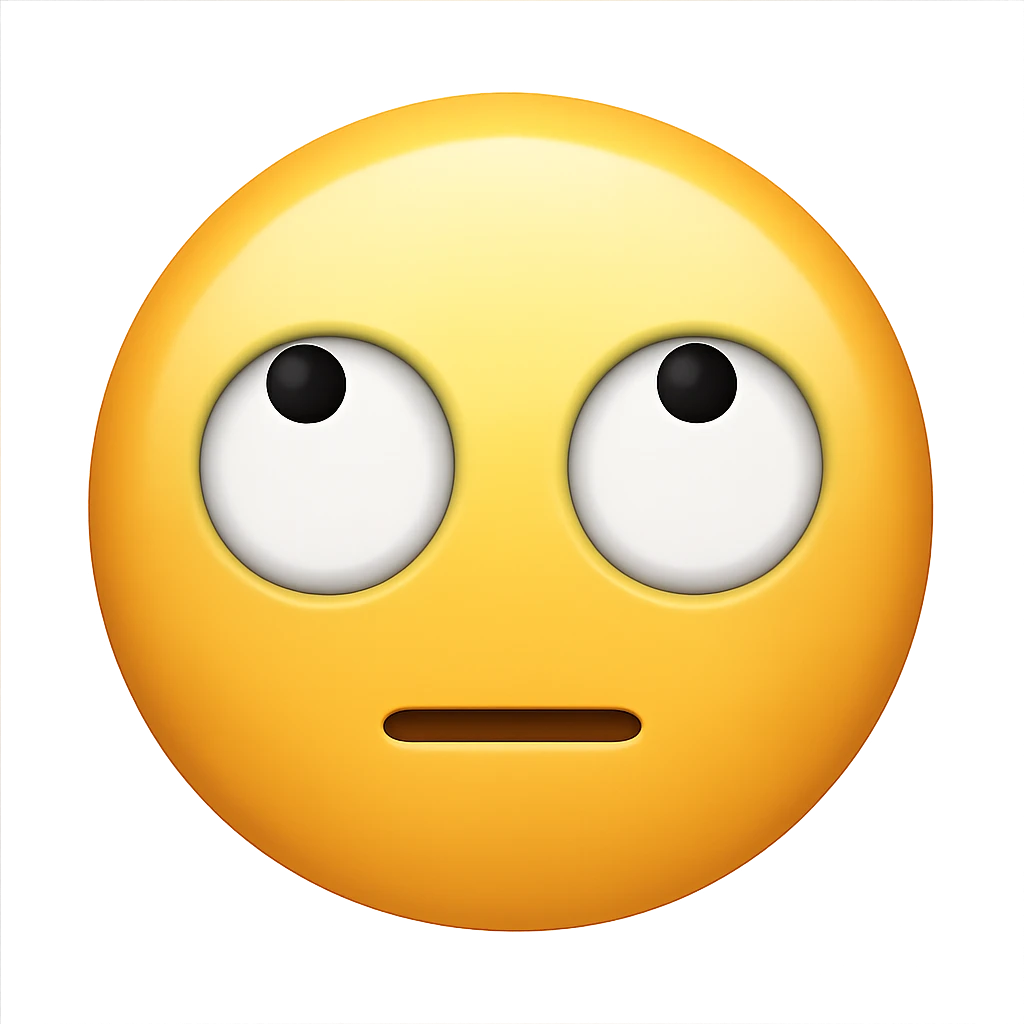 face with rolling eyes emoji emoji