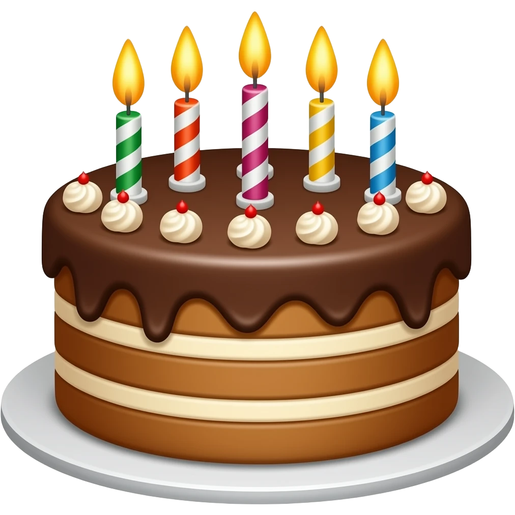 Birthday cake emoji