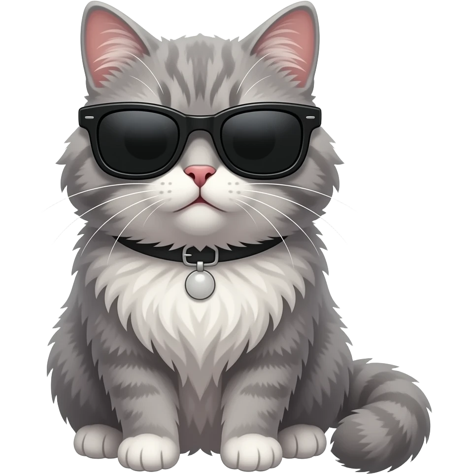 Cat wearing sunglasses emoji