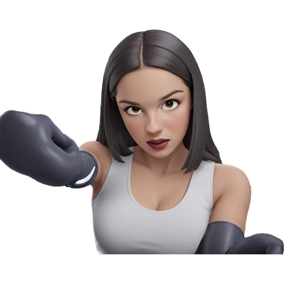 girl in shop with gloves emoji