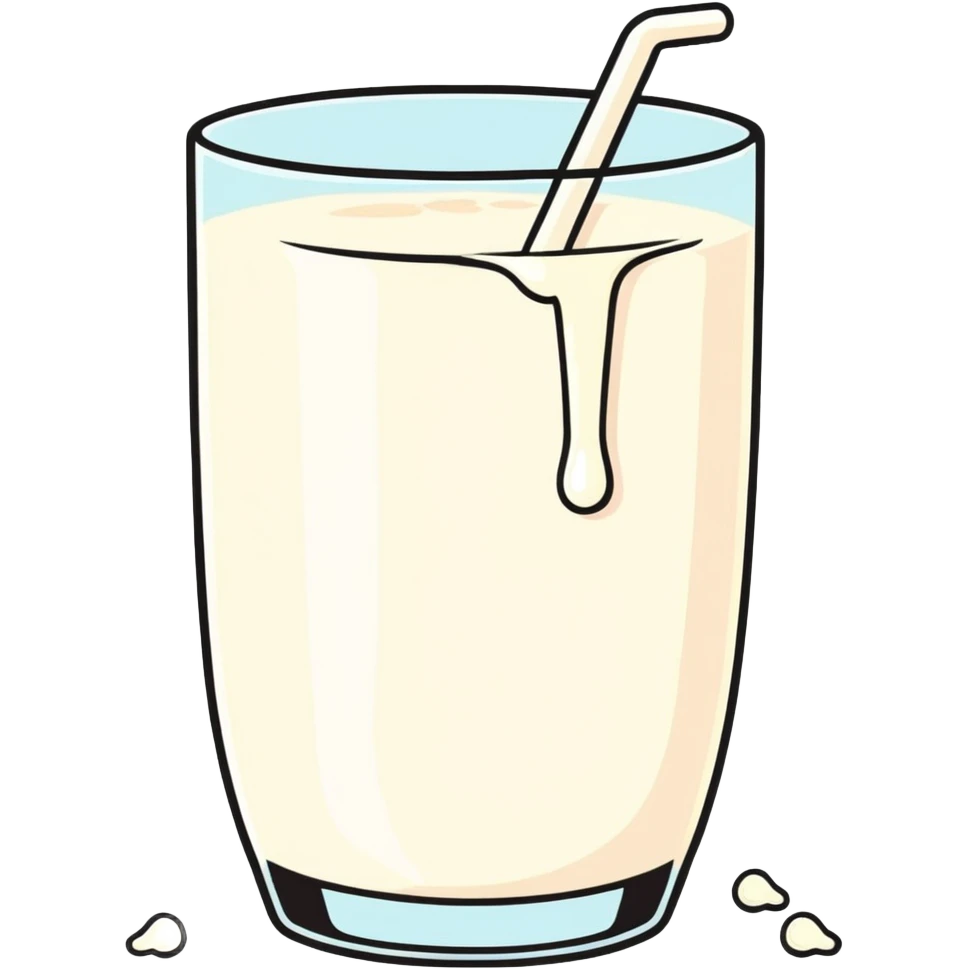 Un culo con gocce di latte emoji