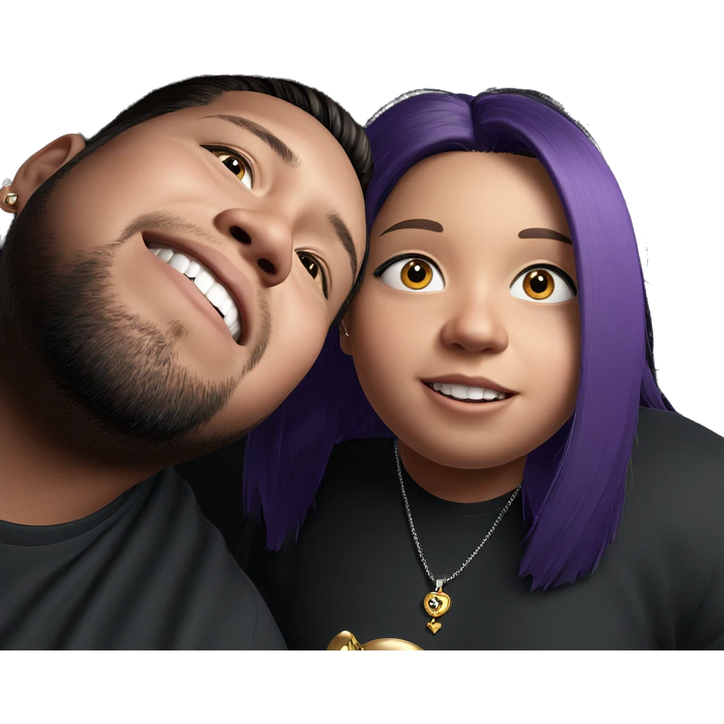 girl and boy with jewelry emoji