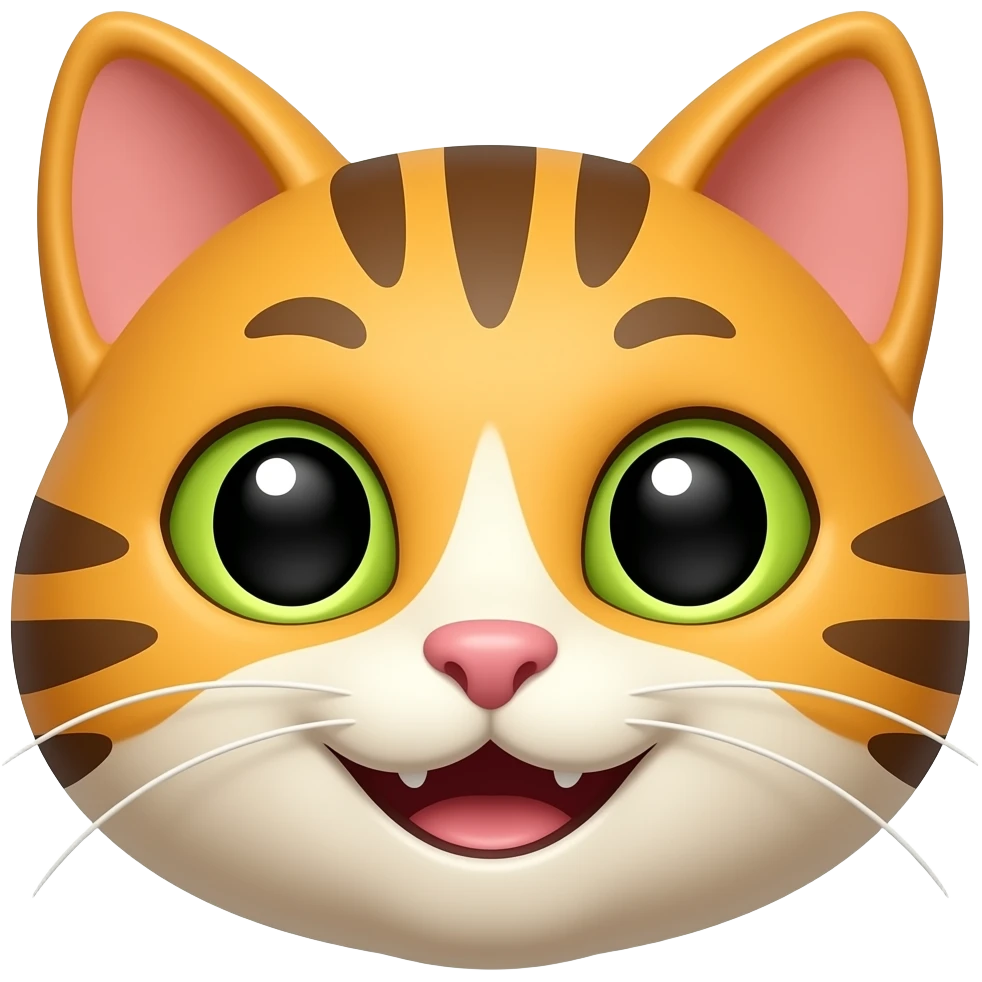 Cat smiling face emoji
