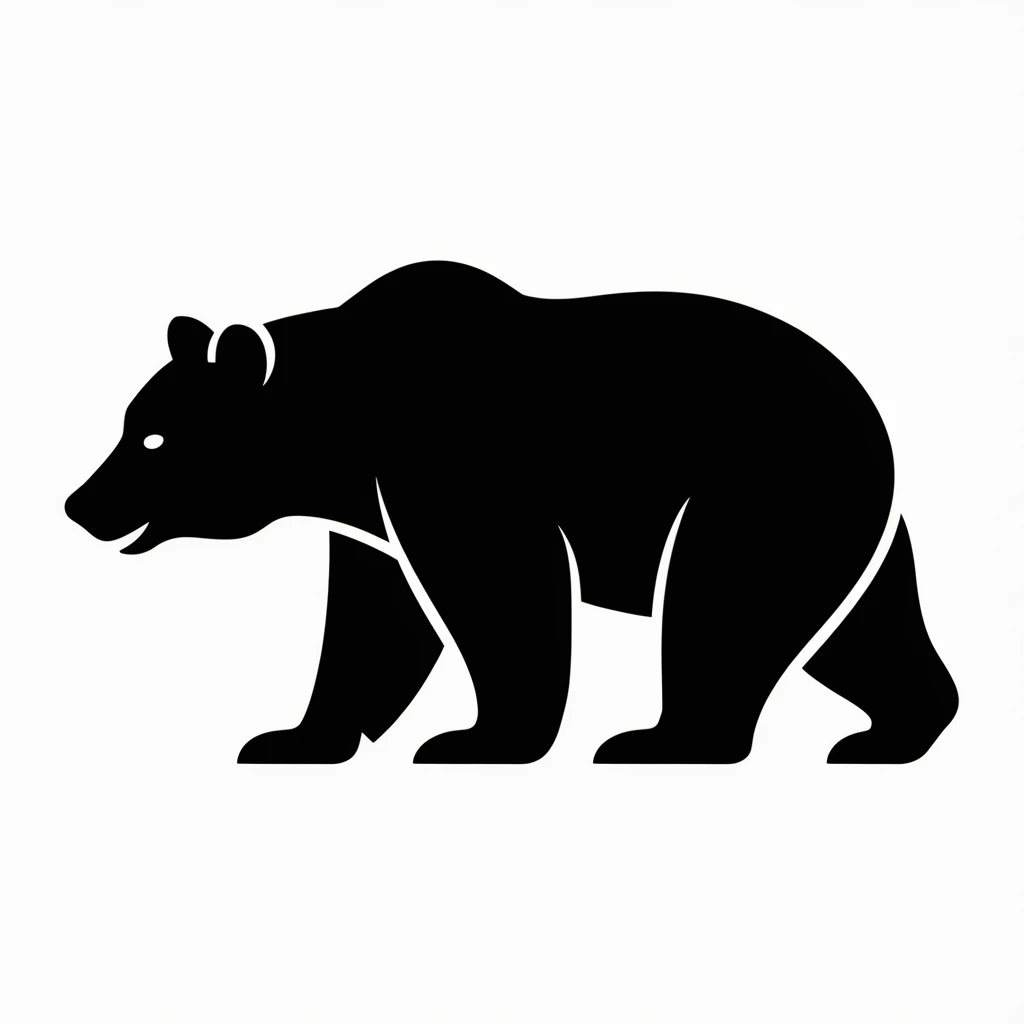 Bear icon black silhouette emoji