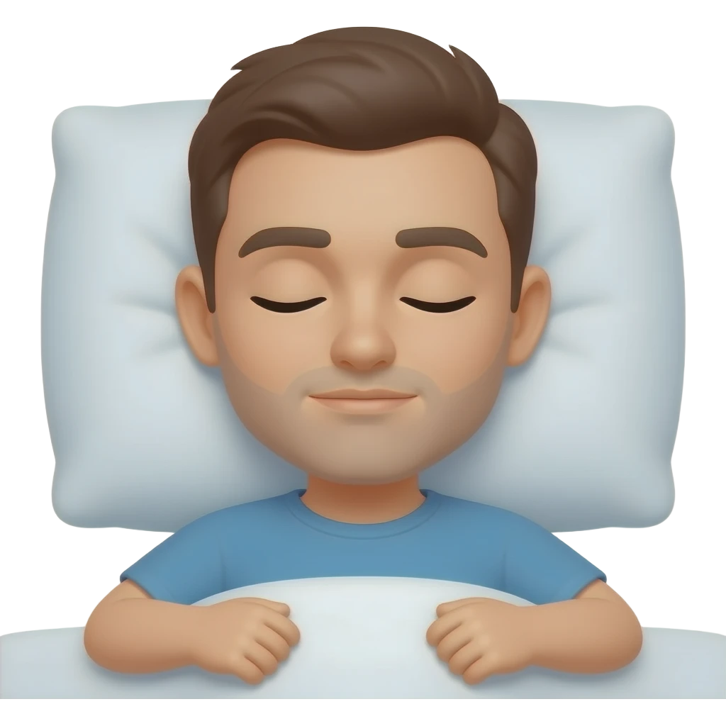 a man Sleeping emoji