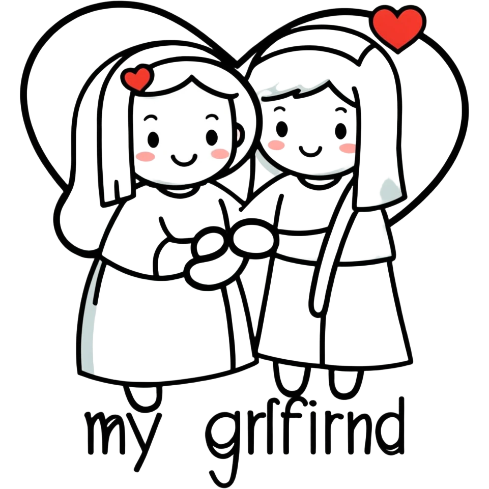 I love my girlfriend  emoji