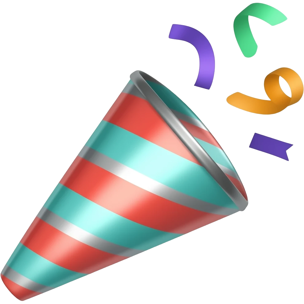 party popper emoji