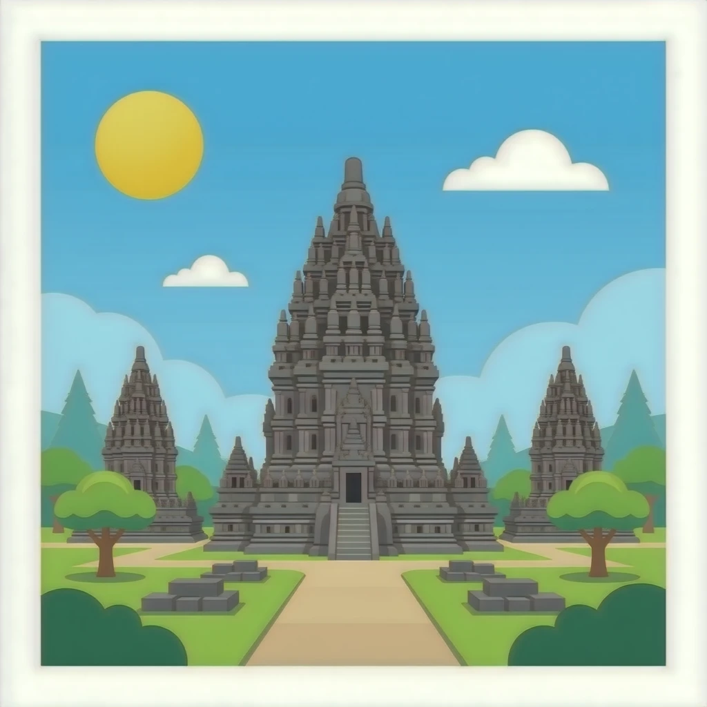 Candi Prambanan emoji