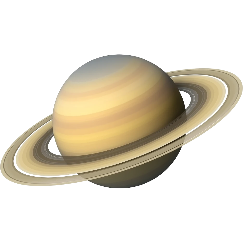 Saturn without background emoji