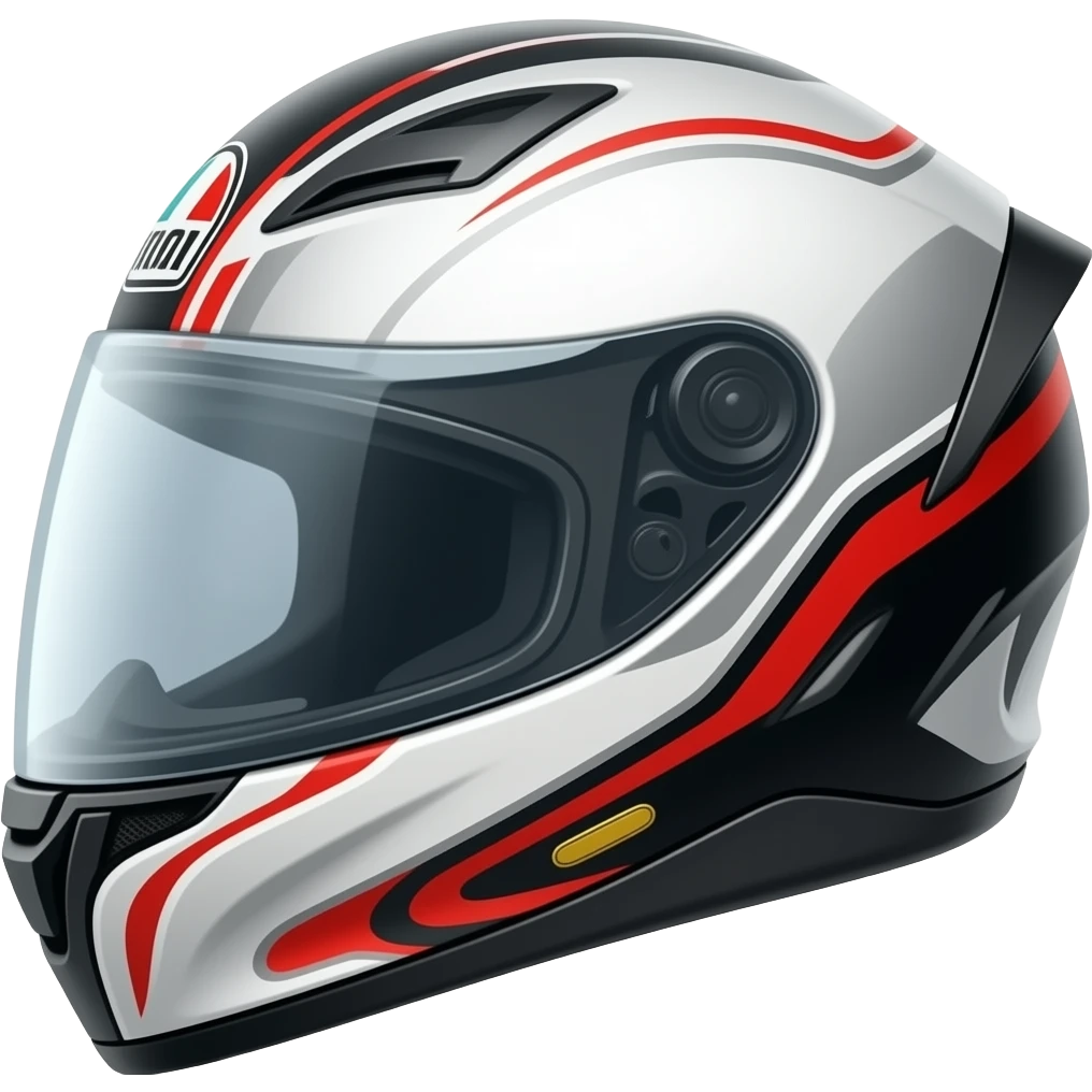 casco de moto deportiva emoji