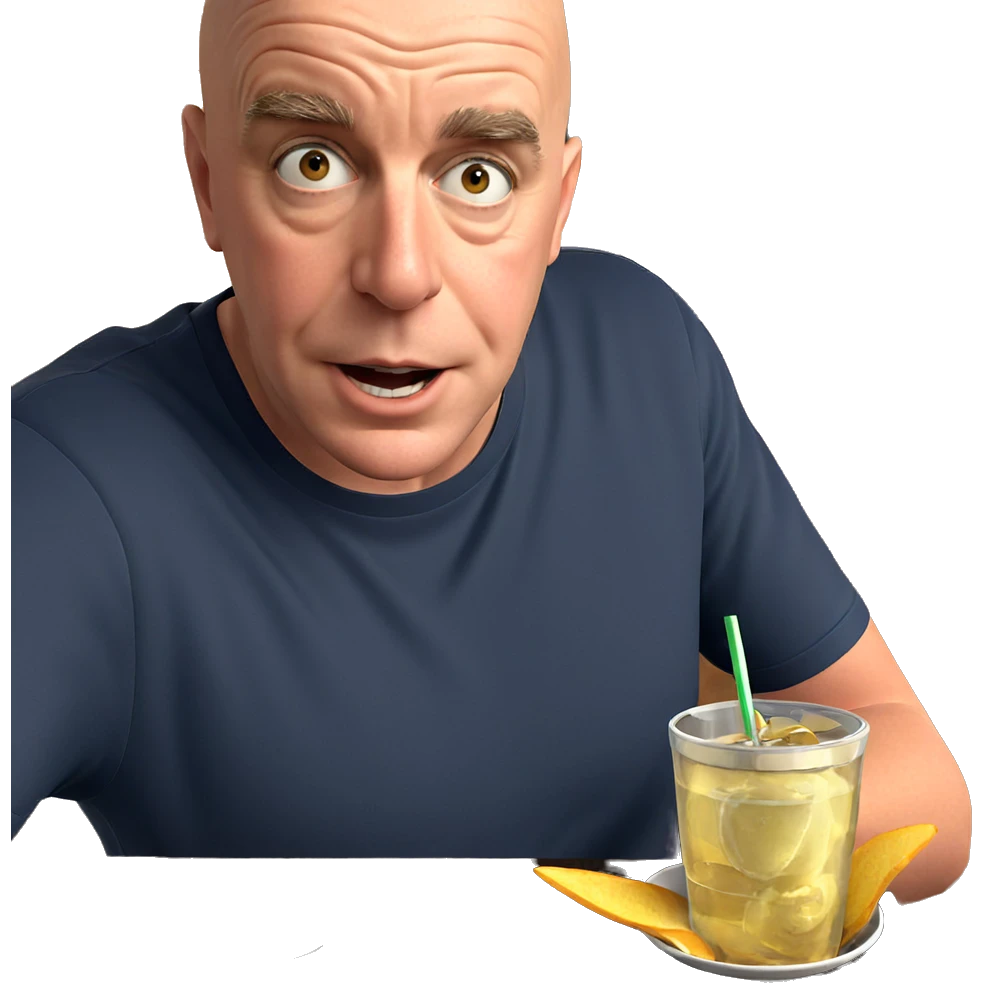 boy enjoying drink indoors emoji