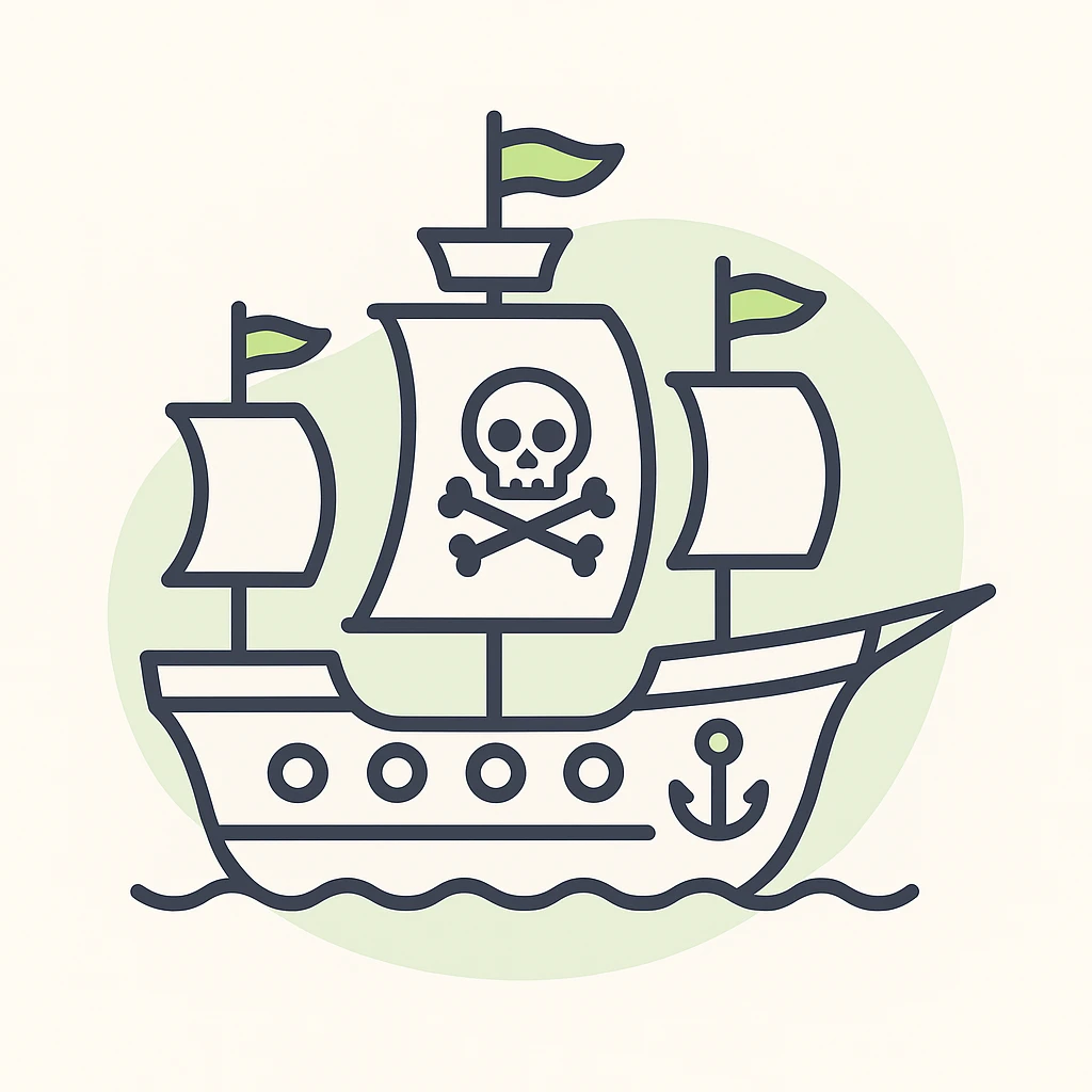 pirate ship emoji