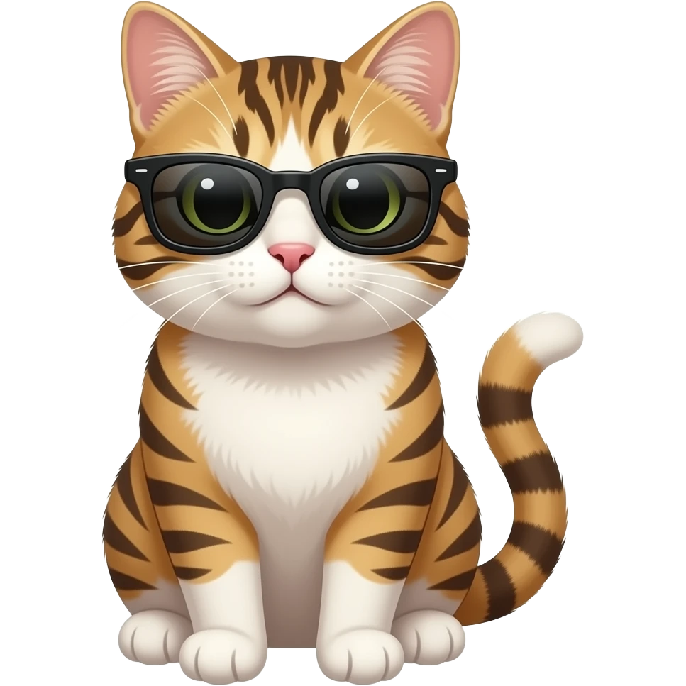 Cat wearing sunglasses emoji
