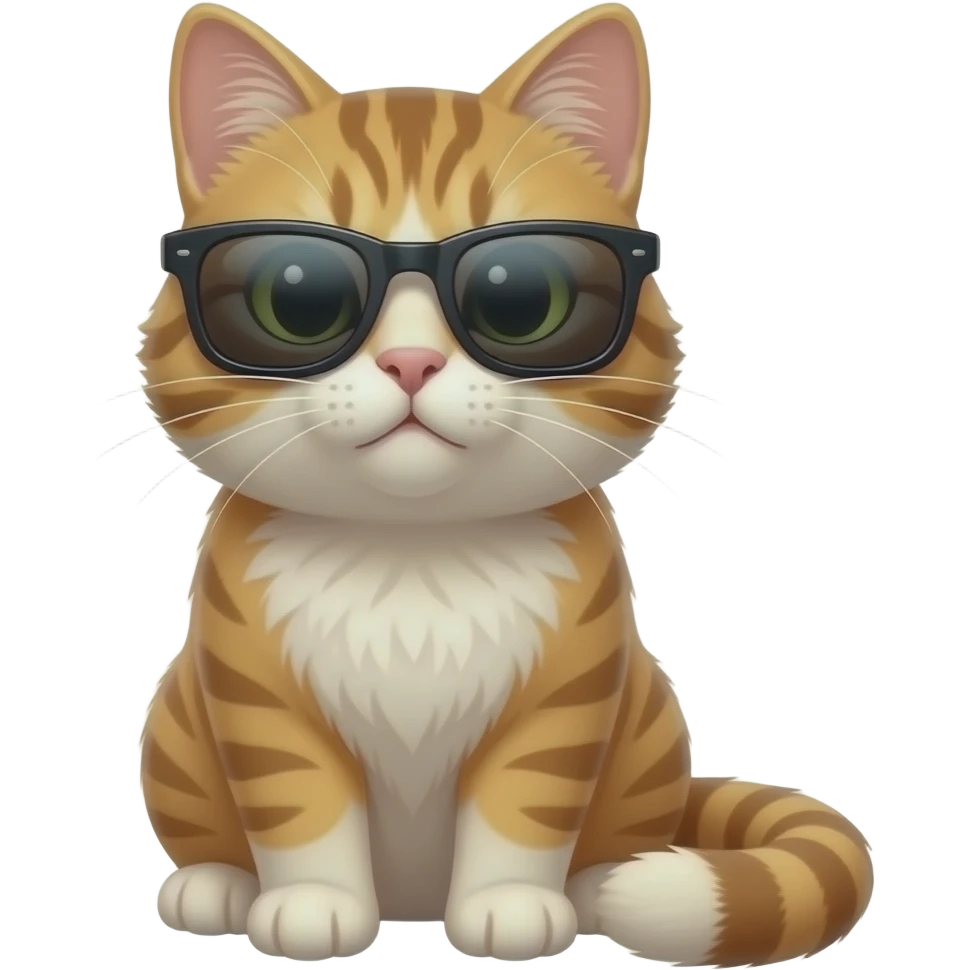 Cat wearing sunglasses emoji