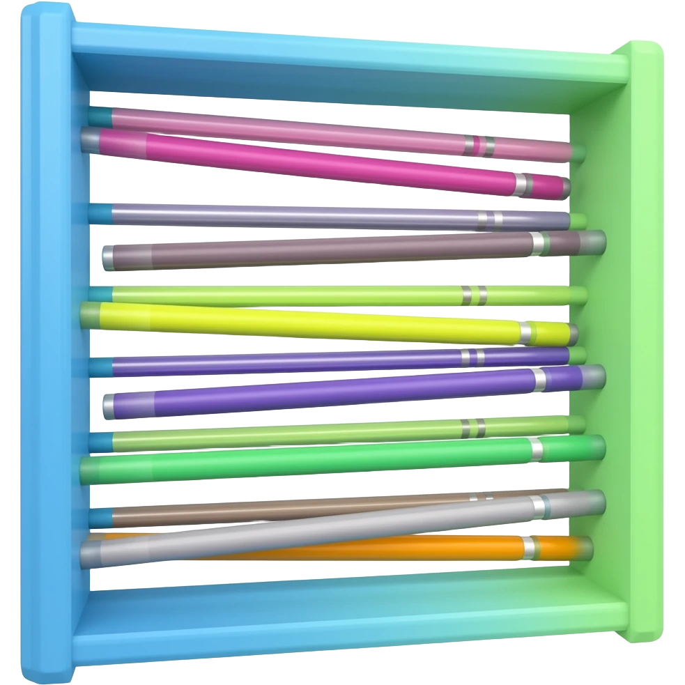 blue green  Floor (Hanging Rack (Vertical Pole Style)  inspired by Barbie colour palette emoji