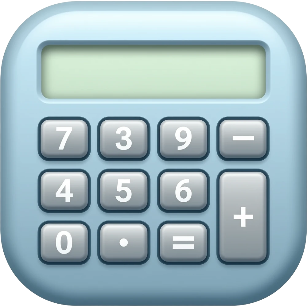 App logo for my app that works as a calculator called emoji