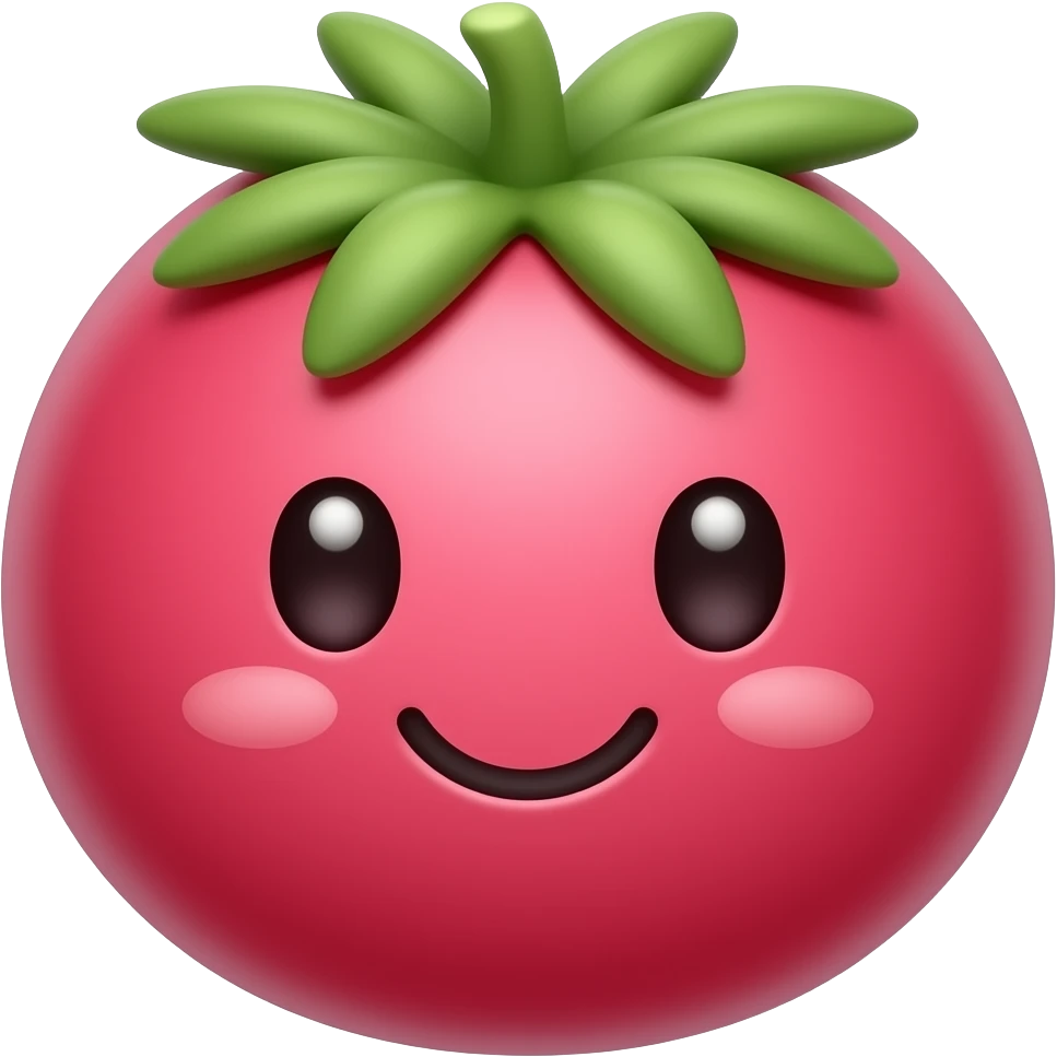 Kawaii currants con cara feliz emoji
