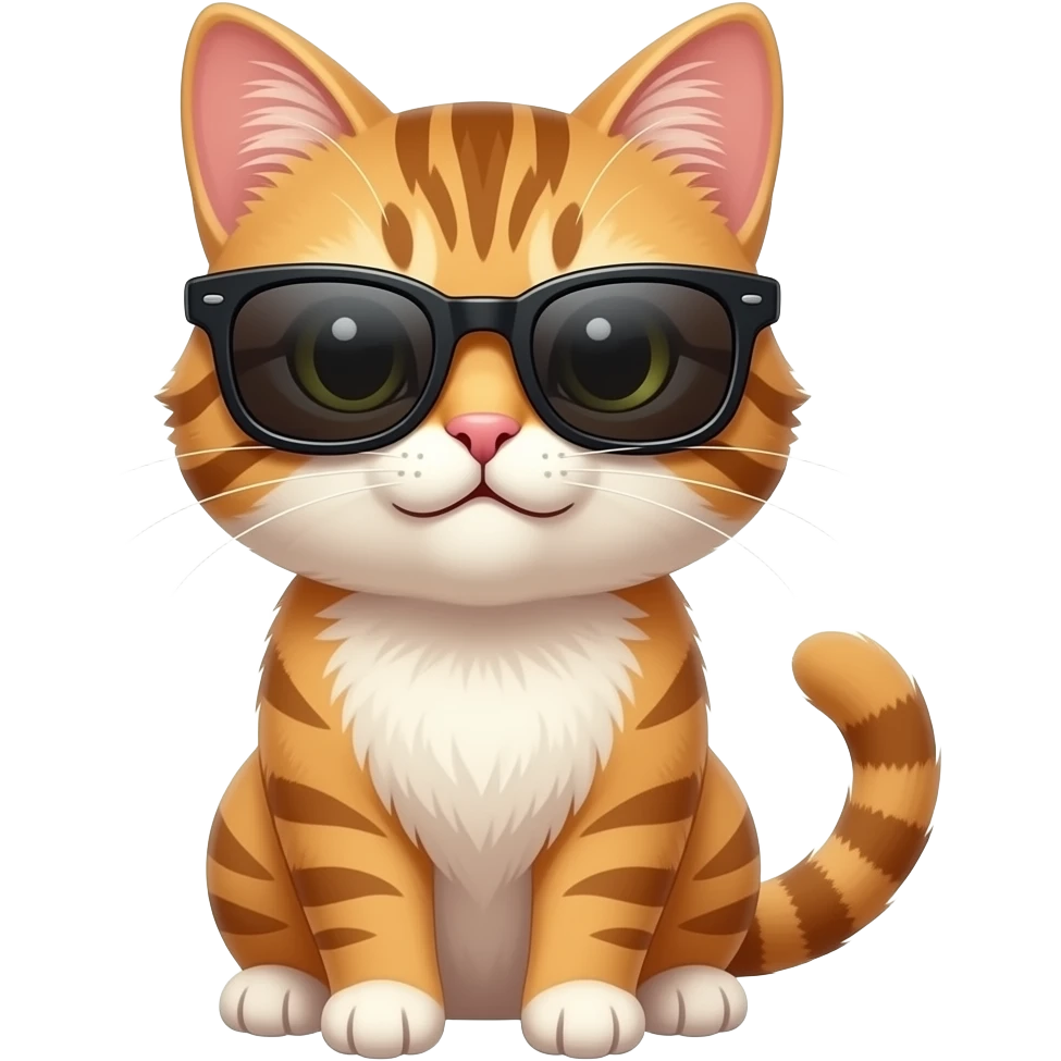 Cat wearing sunglasses emoji