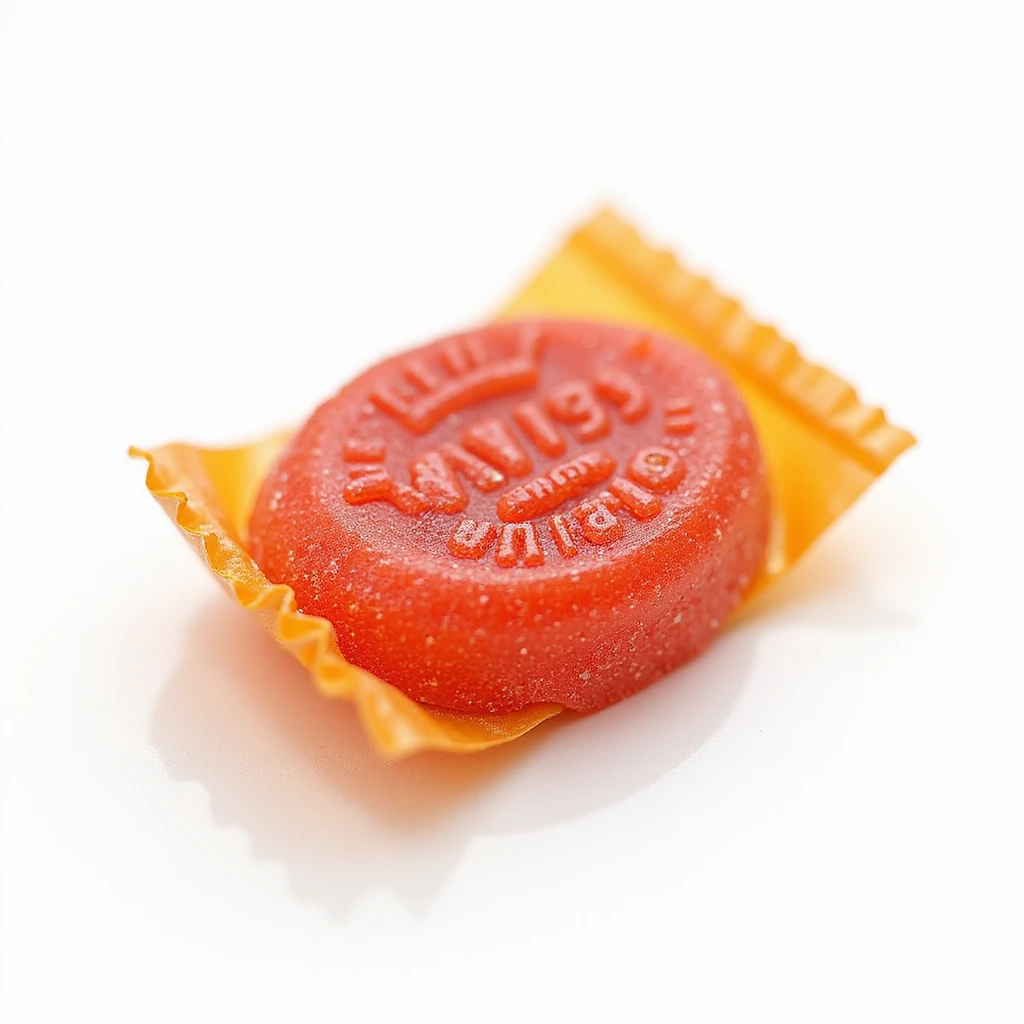 a single Haribo Tagada candy, realistic, isolated, no background emoji