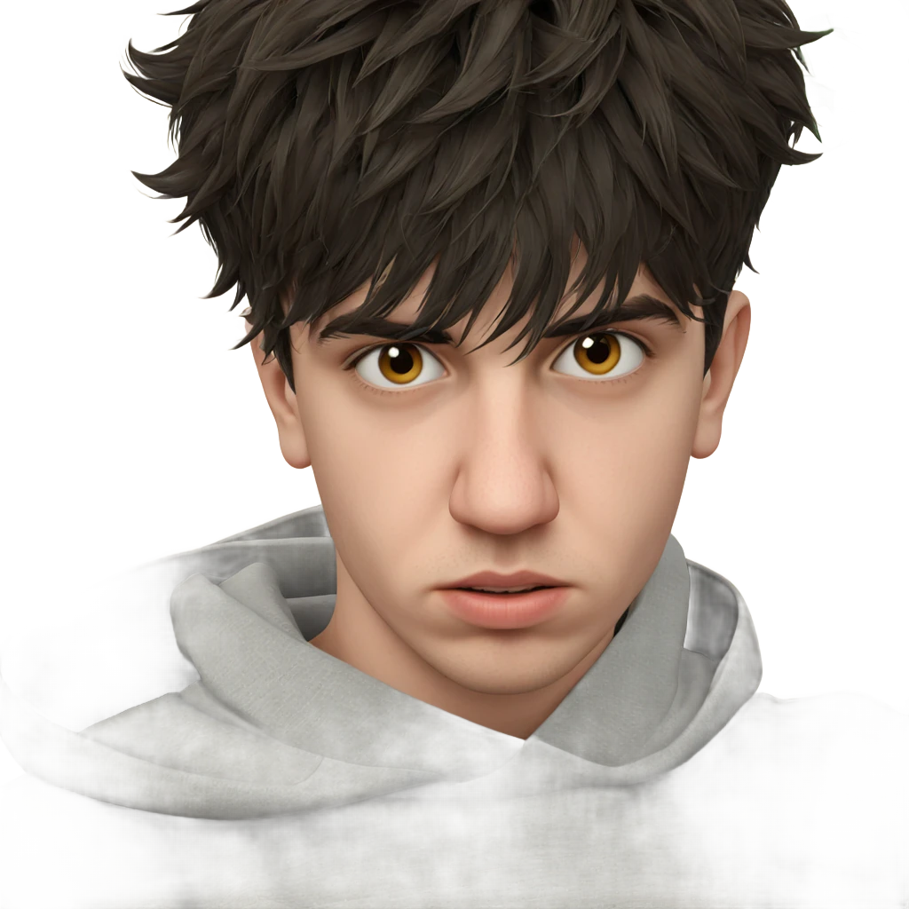 realistic portrait of a boy emoji