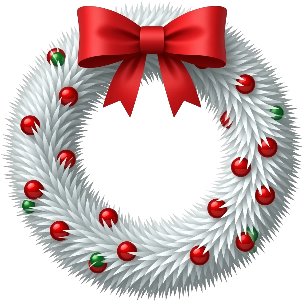 Create an emoji of garland in white colour emoji
