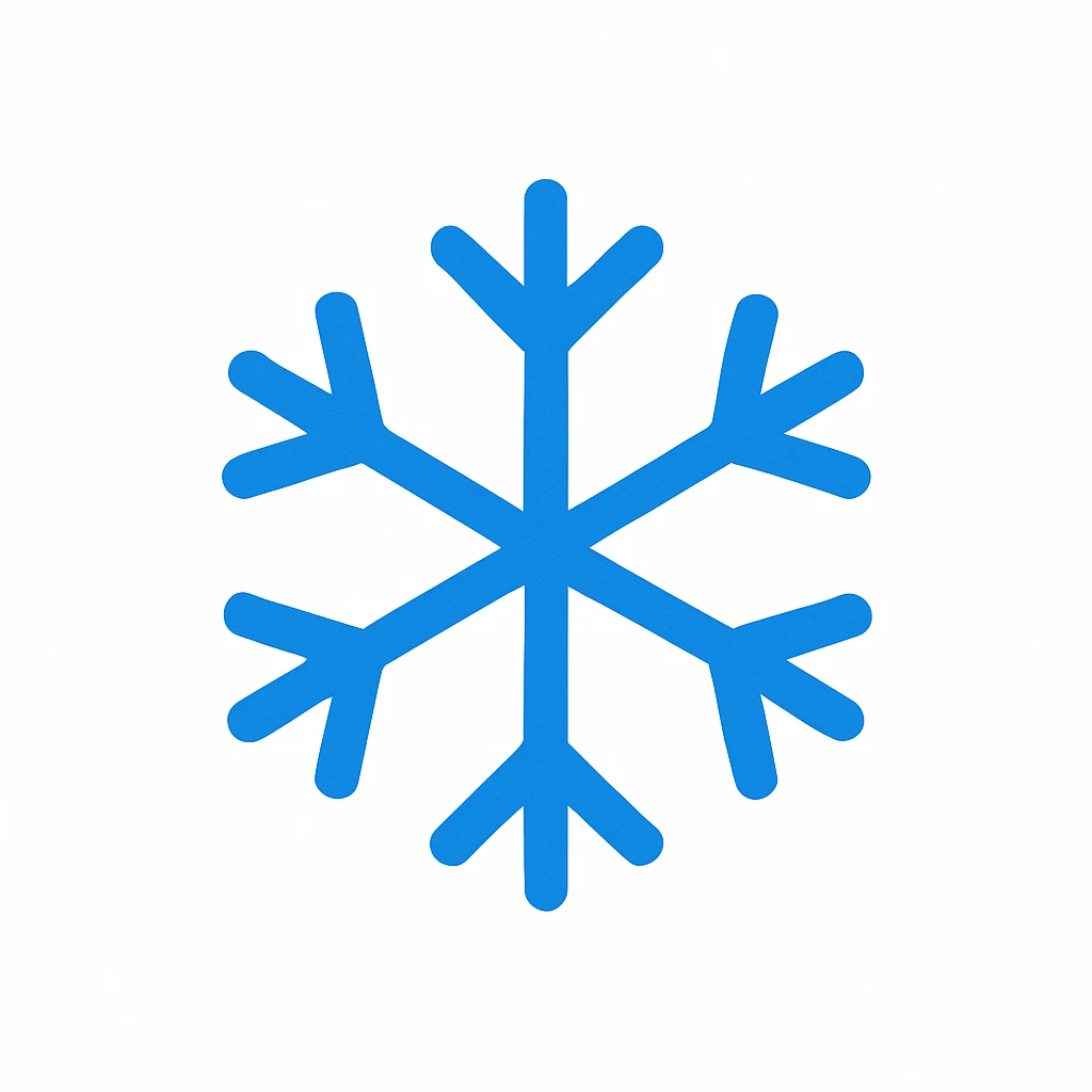 blue snowflake emoji emoji