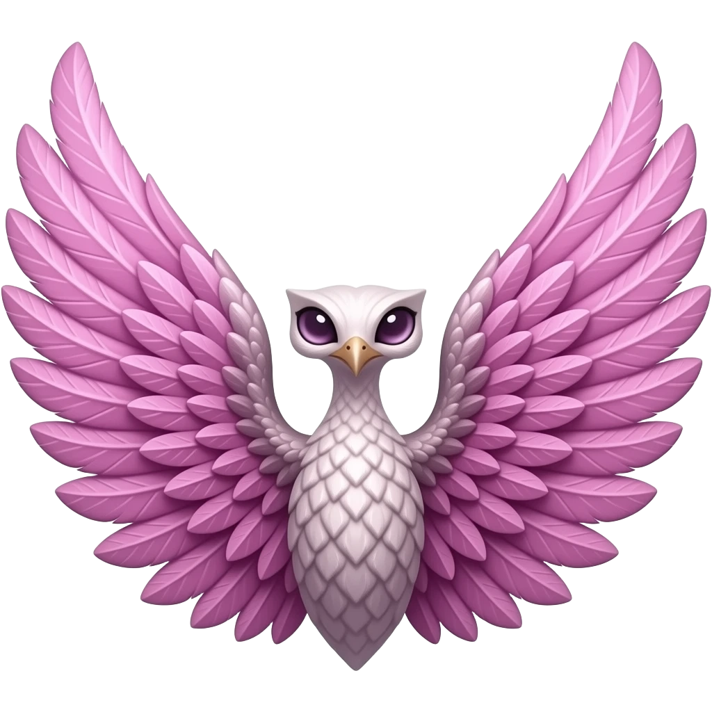 Black pink víbe whit wings emoji