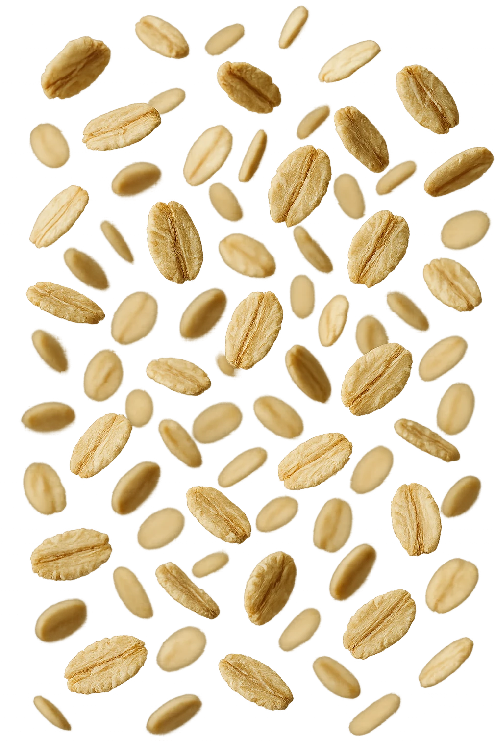 fiocchi di avena fluttuano in aria, iperrealistici 4k emoji
