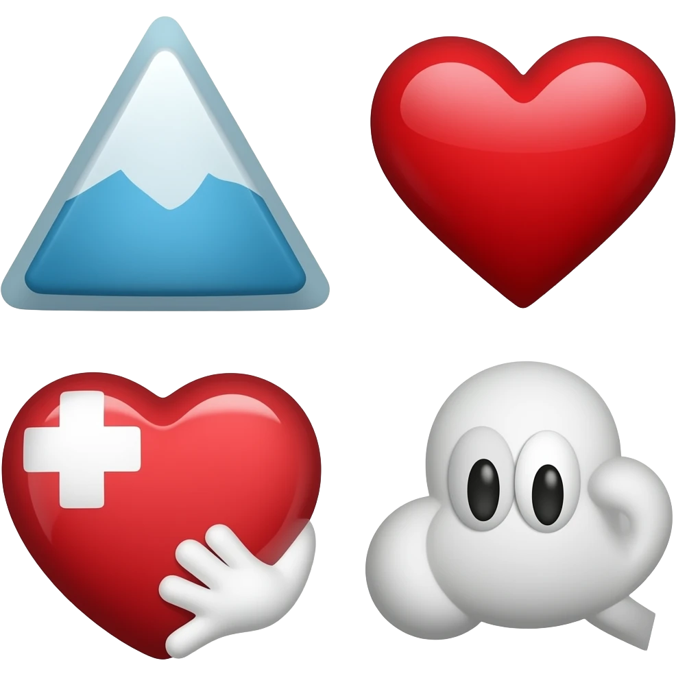 triangle and heart heart grame emoji