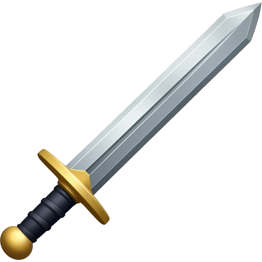Straight edge sword emoji