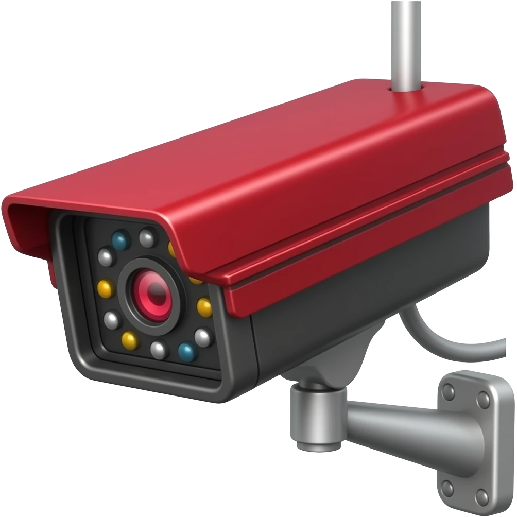 CCTV red and black emoji