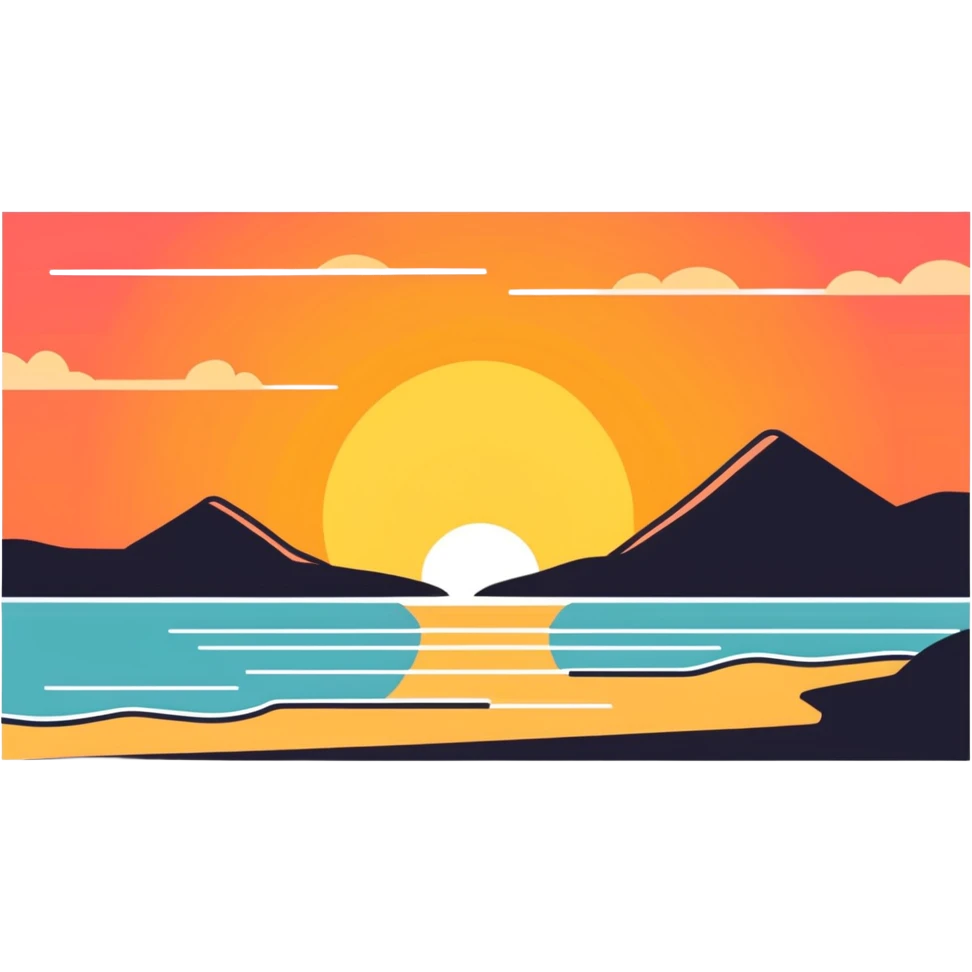 Sunset heart emoji